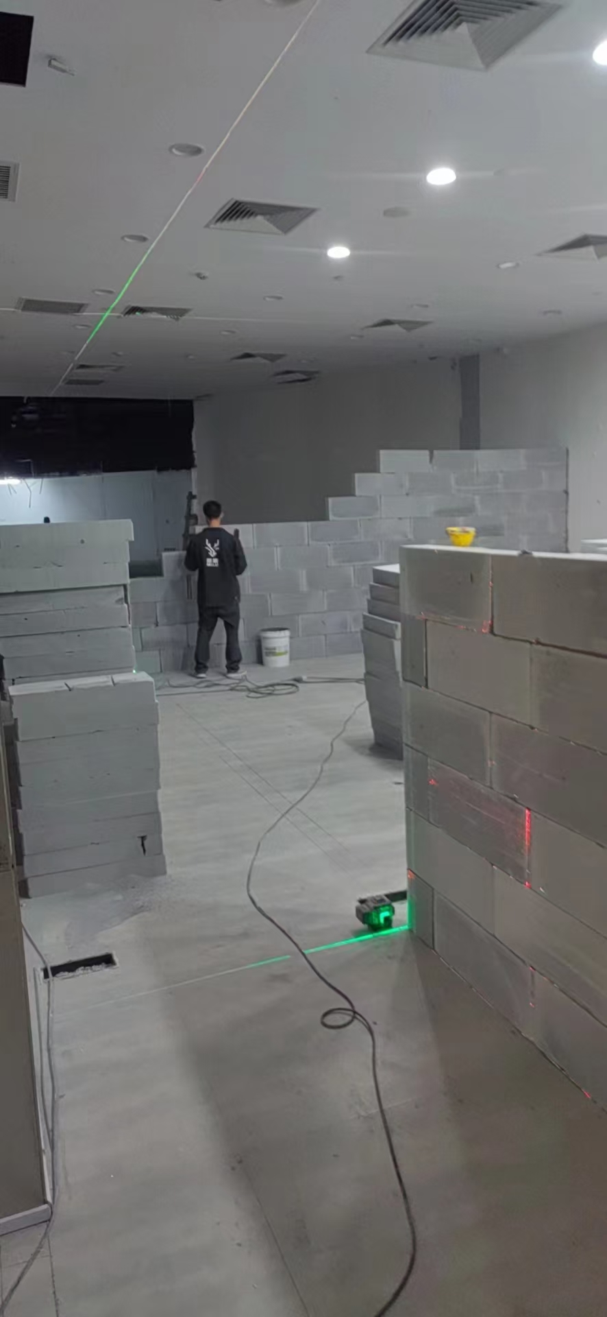 民宿轻质砖隔墙施工图